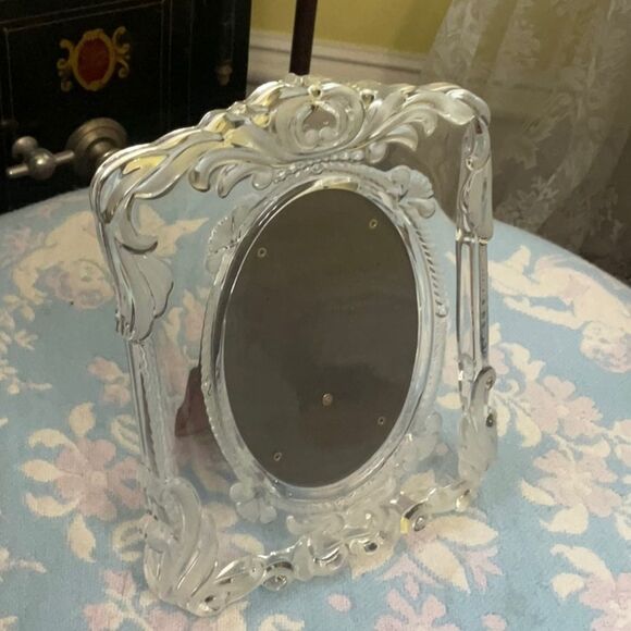 VTG Y2K 80’s COQUETTE GIRL Crystal Boudoir 5x7” Picture Frame EUC - Picture 2 of 8